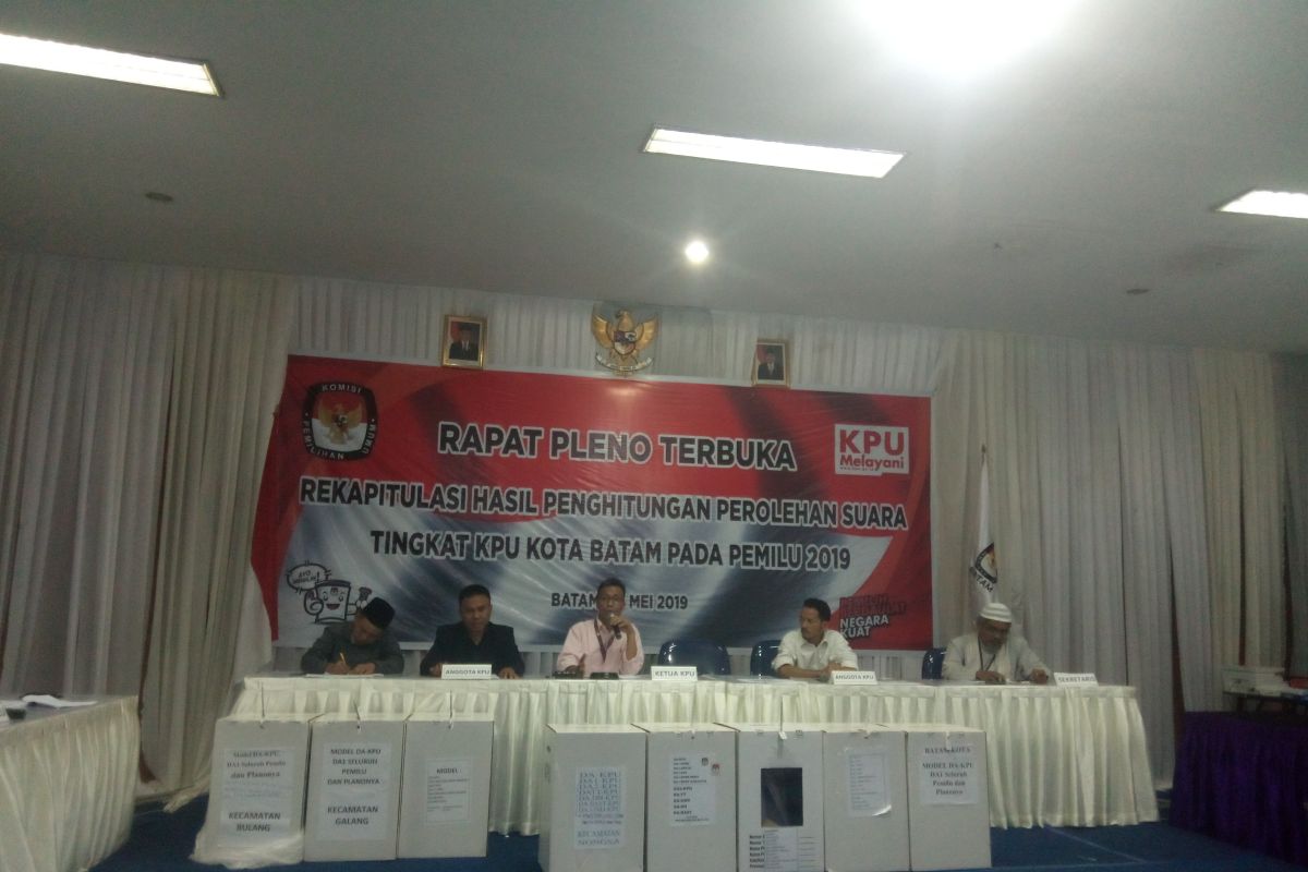 KPU Batam tunda rapat rekapitulasi suara