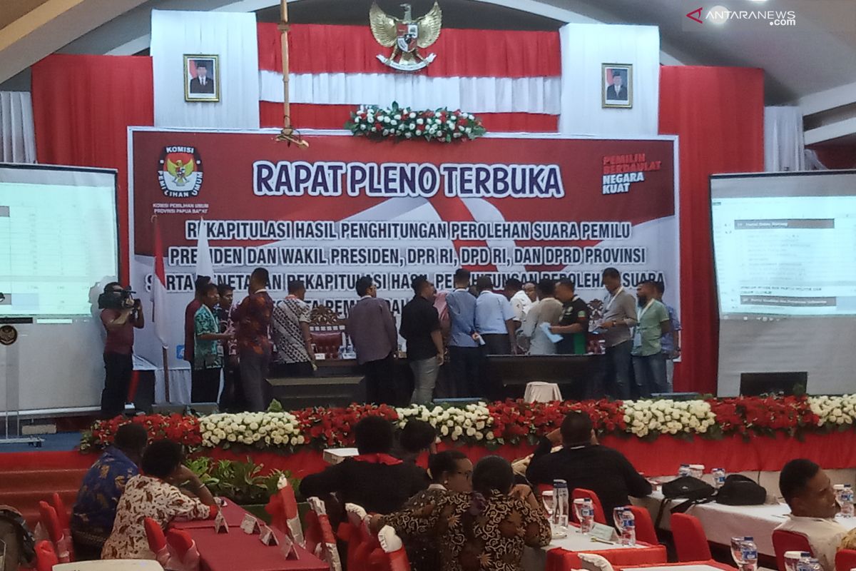 Hasil sementara Jokowi-Ma'ruf masih unggul di Papua Barat