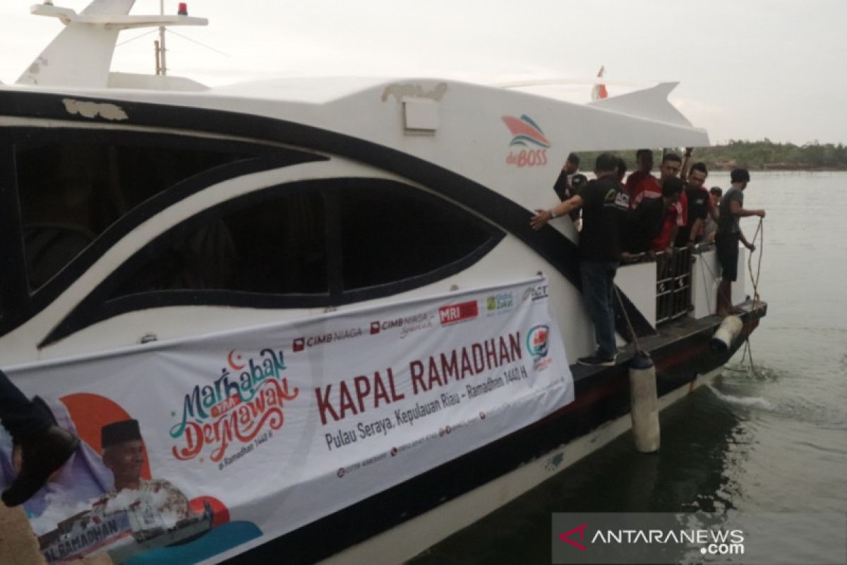 Kapal Ramadhan ACT Kepulauan Riau singgahi Pulau Seraya