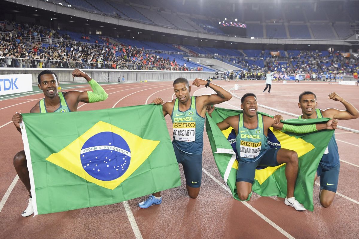 Brazil juara dunia estafet IAAF 4x100 meter