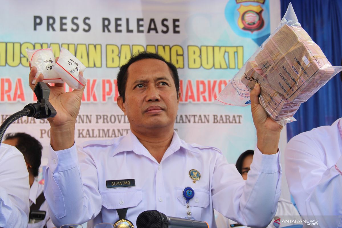 BNNP Kalbar sita 121 narkotika jenis sabu sepanjang 2019