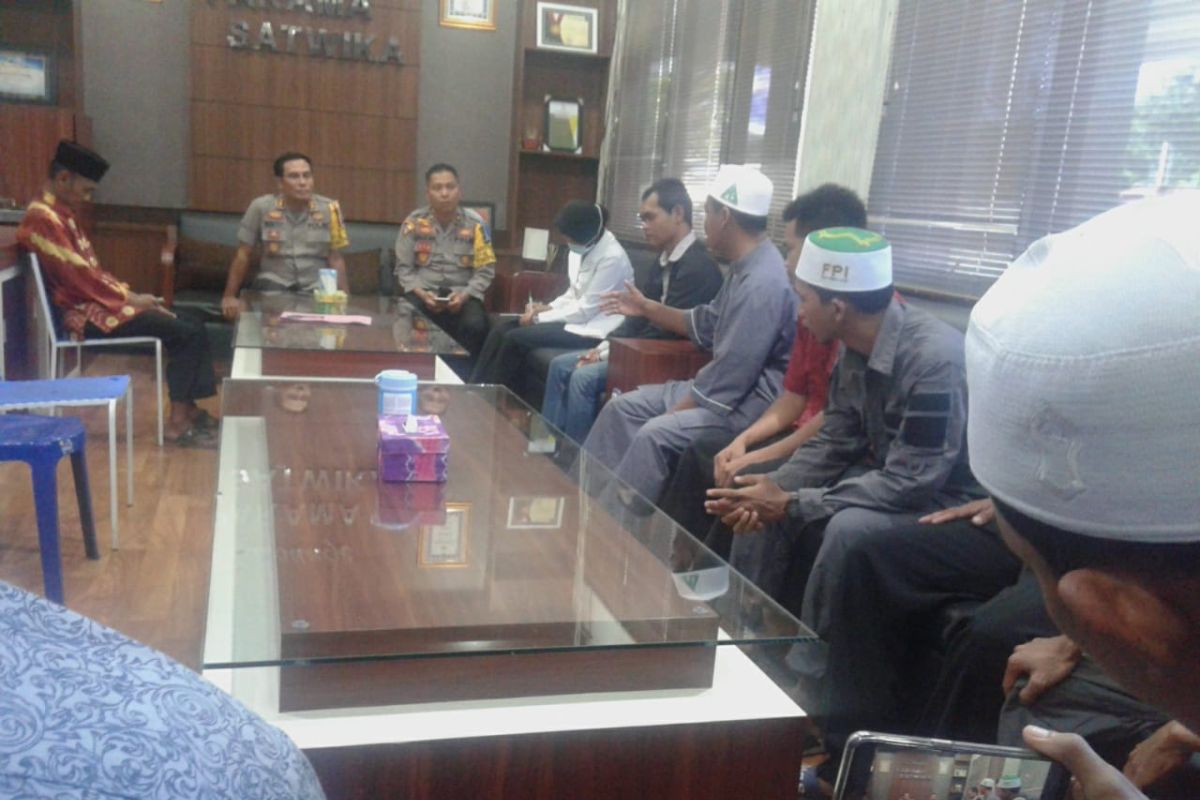 Polres mediasi damai Banser dan FPI