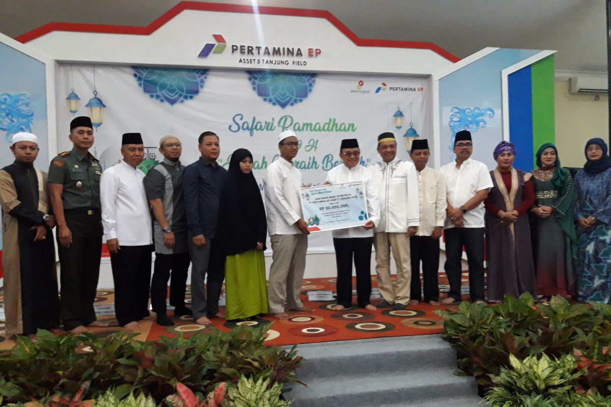 PT Pertamina EP serahkan santunan anak panti