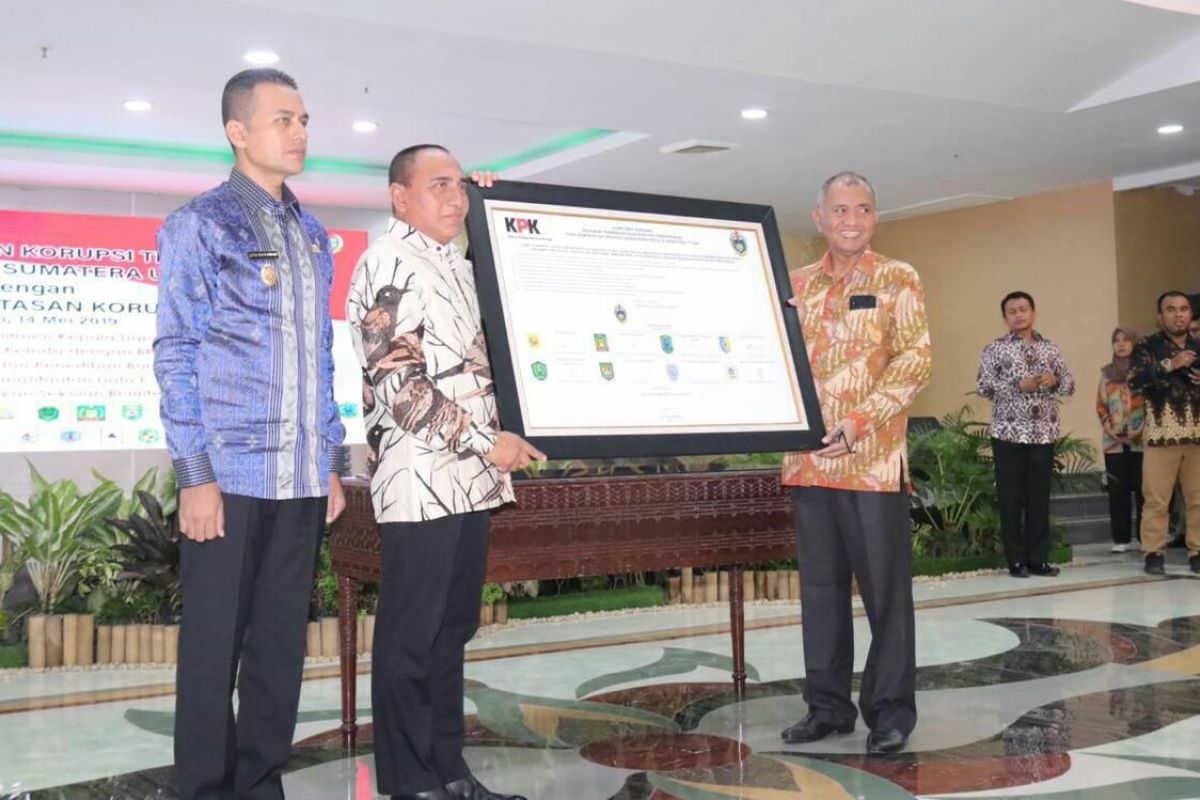 KPK penandatanganan komitmen pencegahan korupsi di Sumut