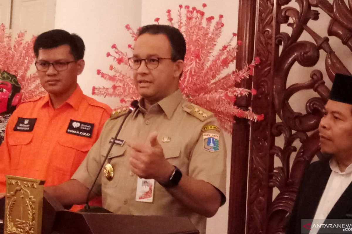 Anies: Kebutuhan dasar korban kebakaran Kampung Bandan terpenuhi