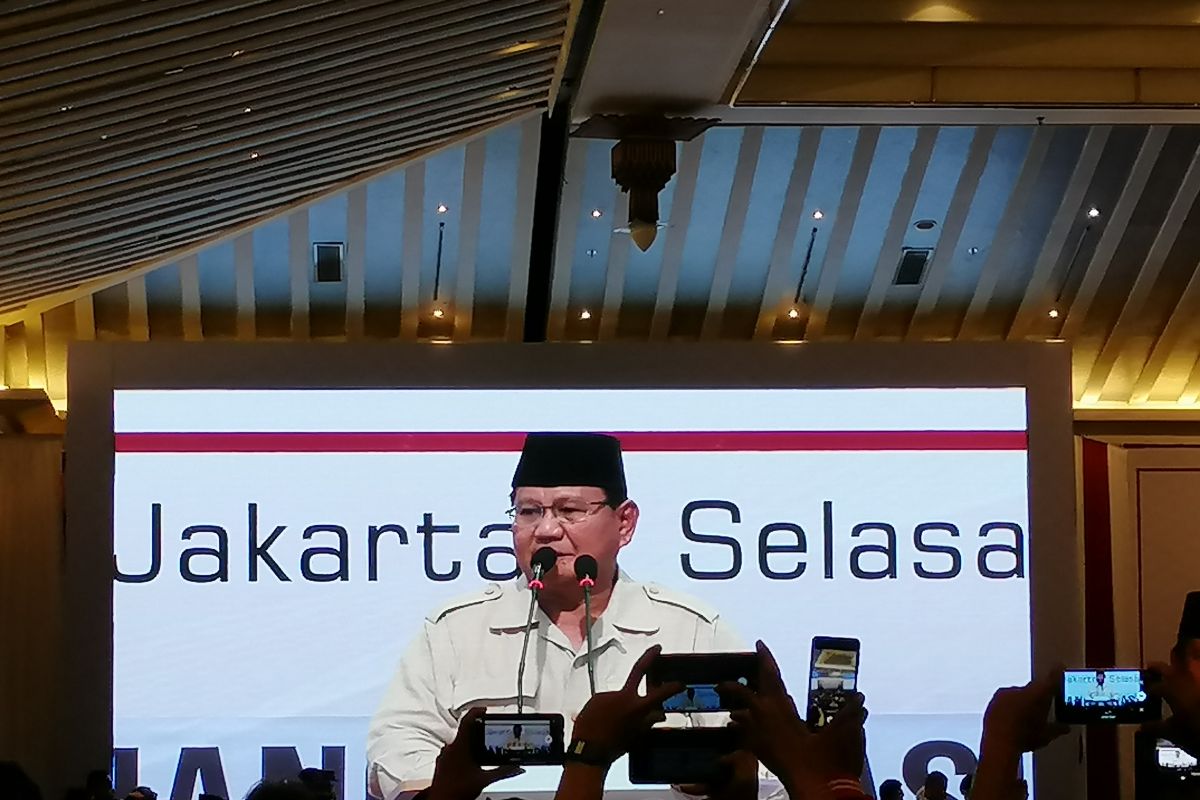 Prabowo : Demokrasi jalan terbaik bagi bangsa dan negara