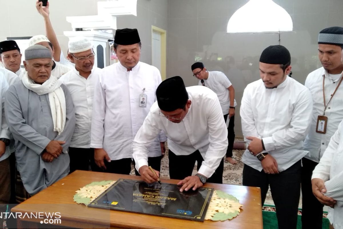 Masjid Cahaya bantuan YBM PLN di Mentawai telah diresmikan