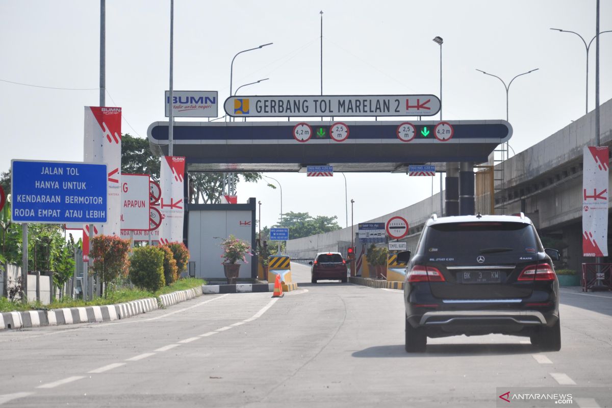 Asyik, gerbang tol Marelan di jalur Medan-Binjai sudah dibuka