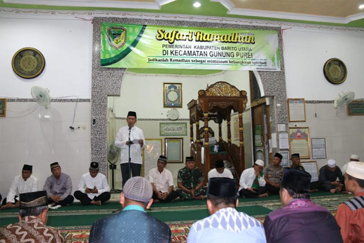 Bupati safari ramadhan di Kecamatan Gunung Purei