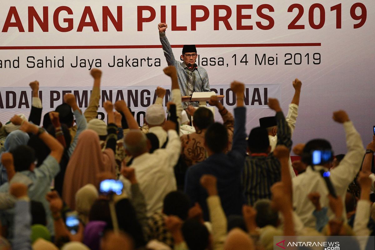 Sandiaga Uno: pelaksanaan Pemilu 2019 torehkan catatan memprihatinkan