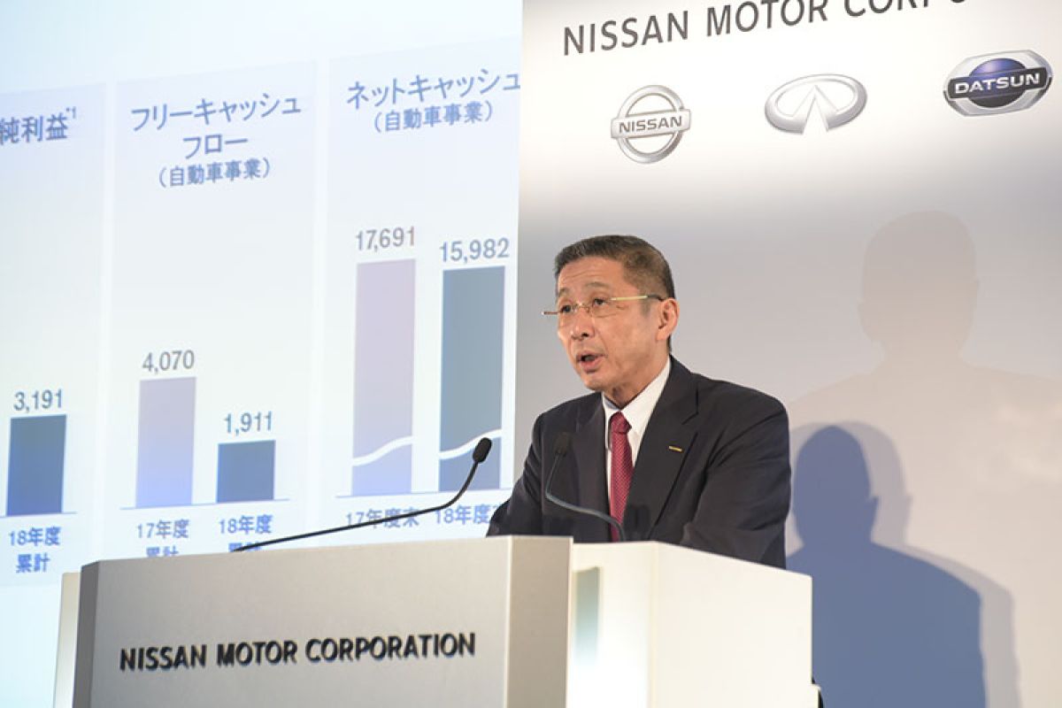 Laba Nissan Global anjlok 50 persen pada 2018