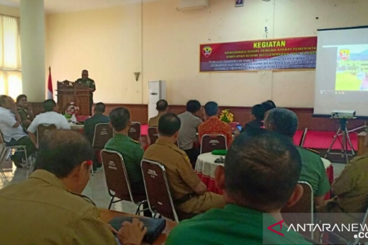 Kodim Jembrana lakukan komunikasi sosial dengan pimpinan daerah