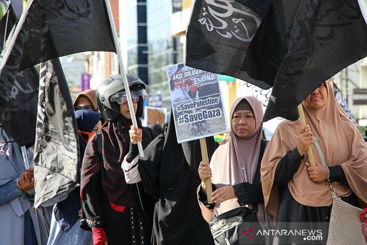 Masyarakat Aceh gelar aksi solidaritas untuk Palestina