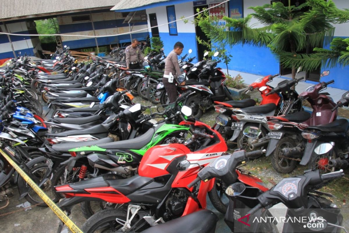 Polisi sita 61 motor dalam razia balap liar di Aceh Barat