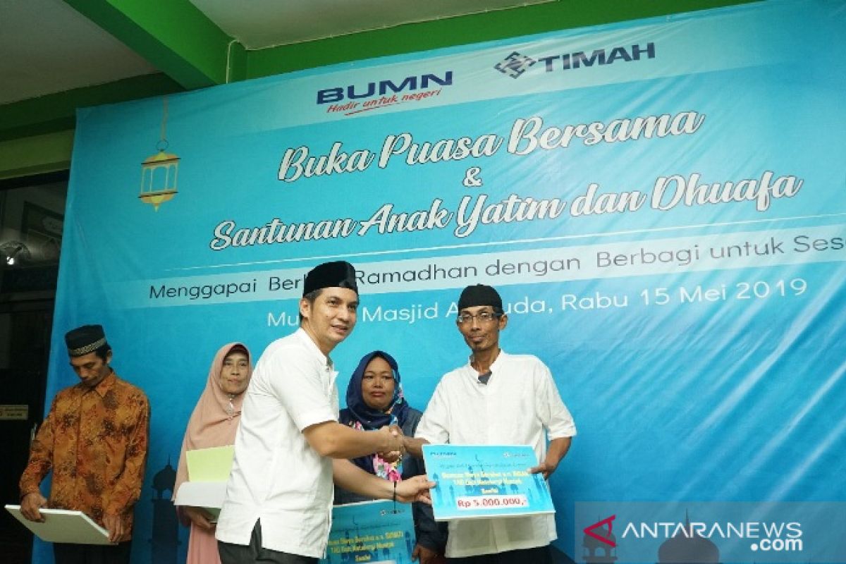 PT Timah berbuka puasa bersama 1.000 anak yatim Belinyu