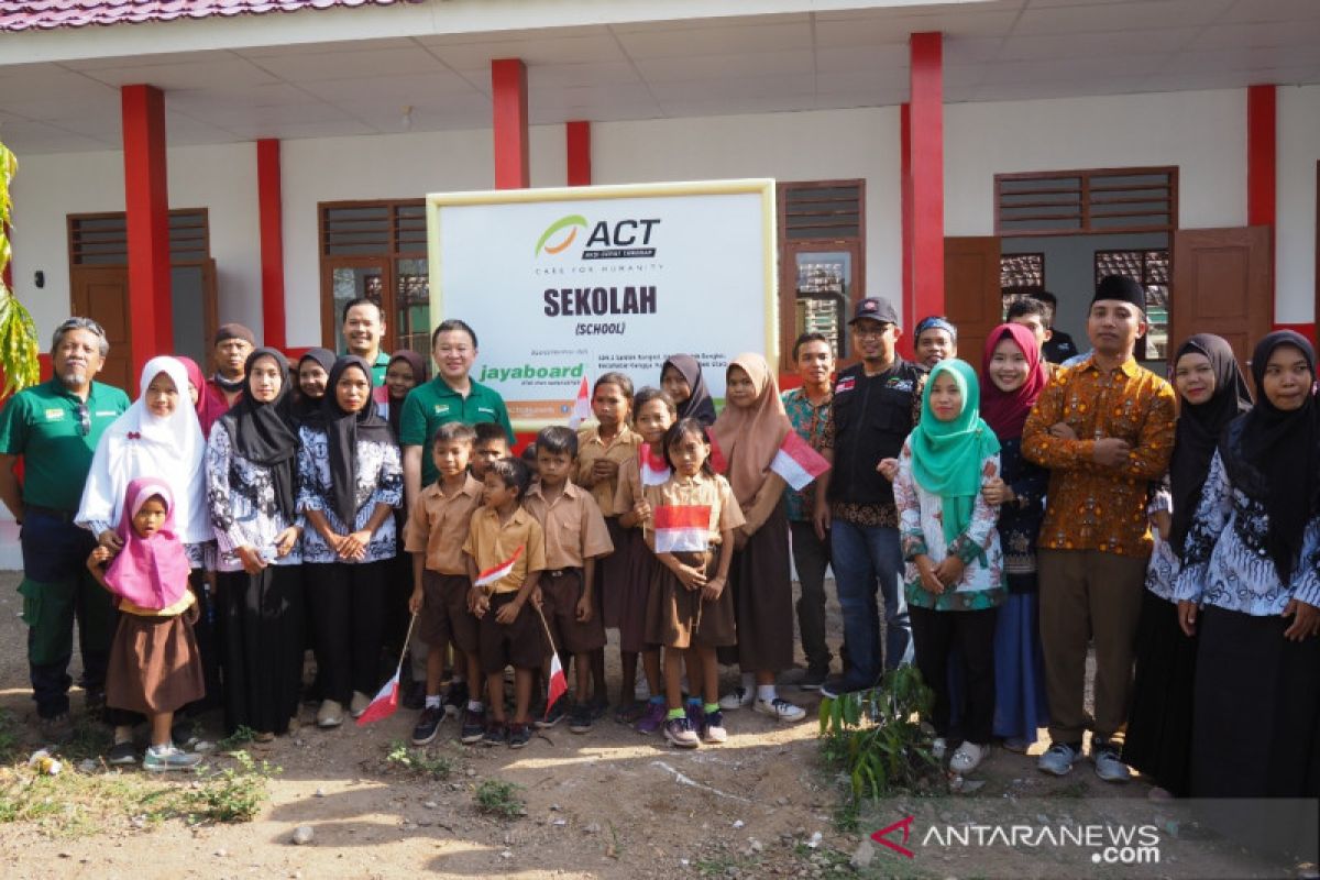 ACT-Jayaboard rampungkan pembangunan gedung sekolah di Lombok Utara