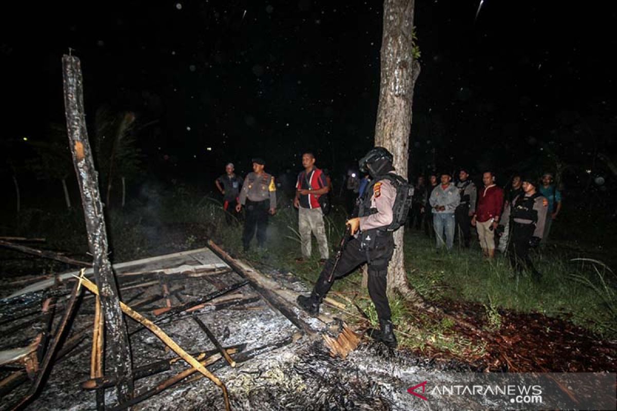 Pengamanan pascabentrok antar desa