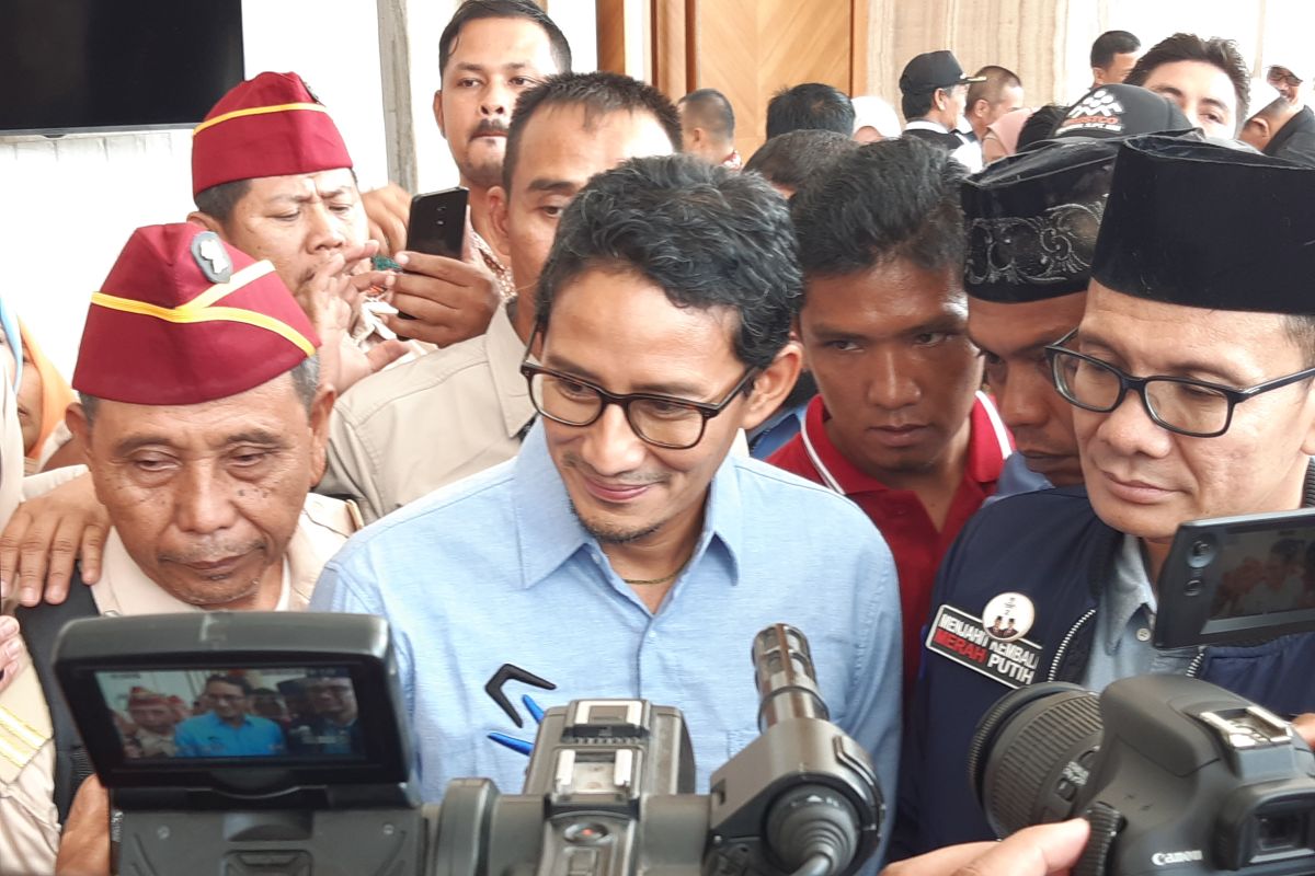 Jelang keputusan KPU, Sandiaga minta pendukungnya di Riau tak galau