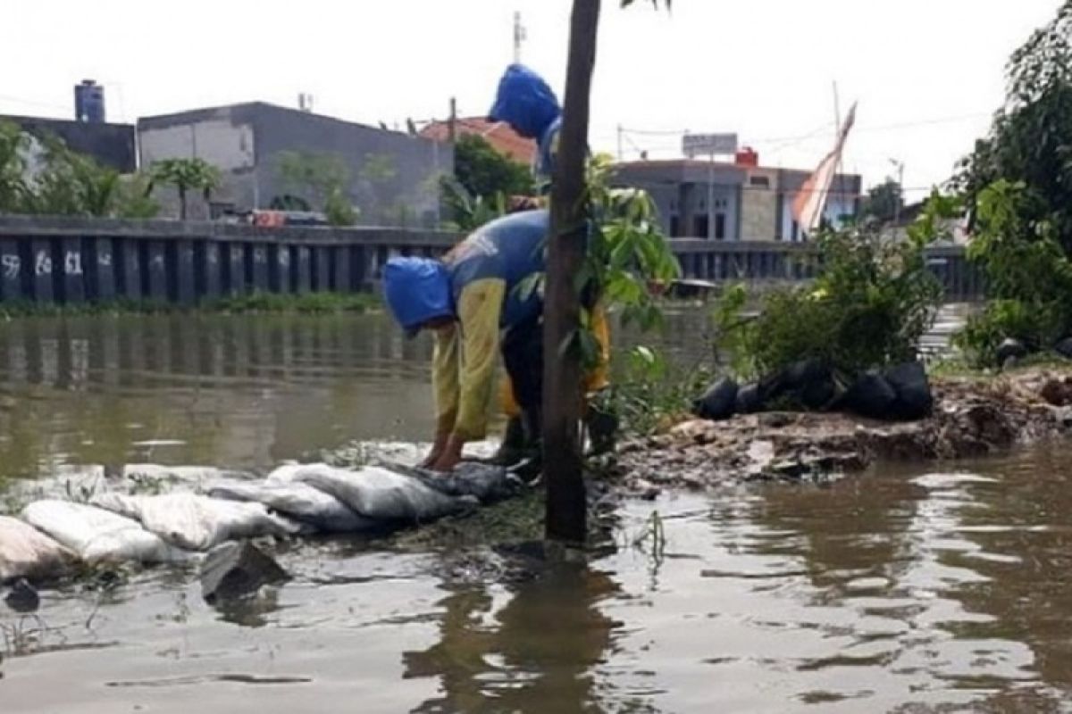 Dinas PUPR Tangerang tinggikan tanggul Kali Ledug upaya atasi banjir