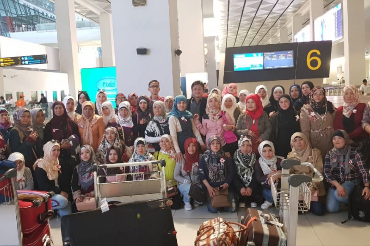 50 undocumented Indonesian migrant workers in Jordan return home