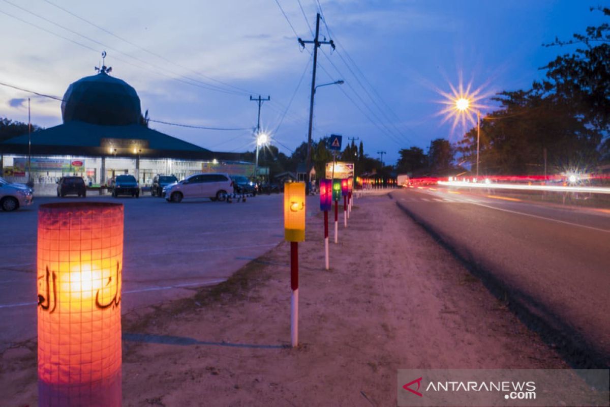 Masjid Arrahman Pekanbaru pusat takbiran