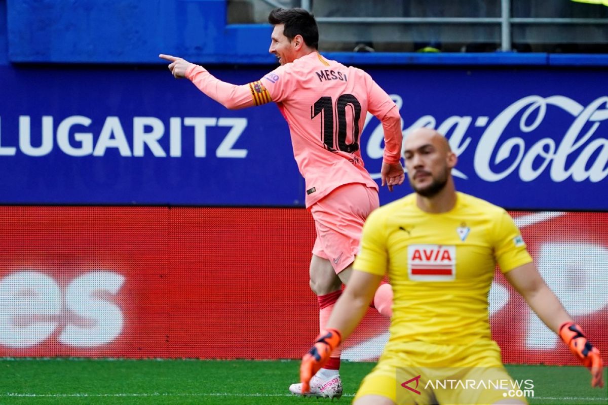 Messi torehkan 50 gol tapi laga pamungkas Barca hanya berakhir imbang