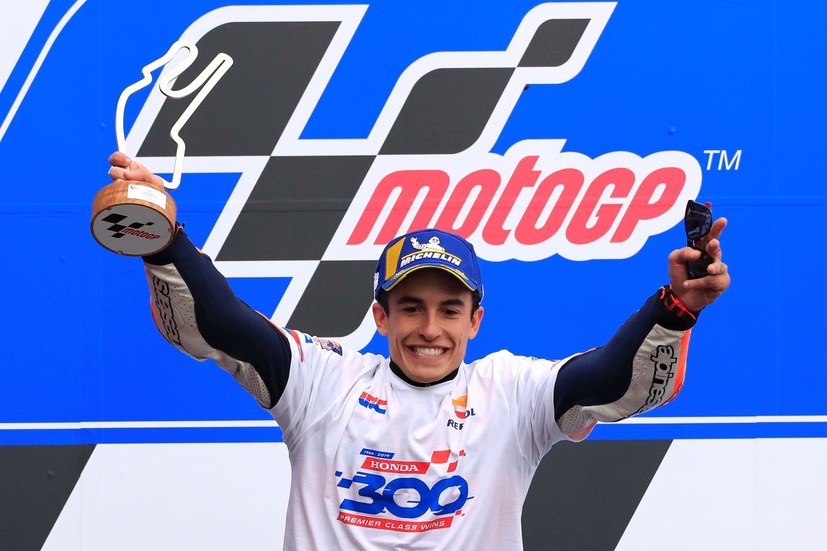 Keberhasilan Marquez juarai GP Prancis menggenapi kemenangan ke-300 Honda