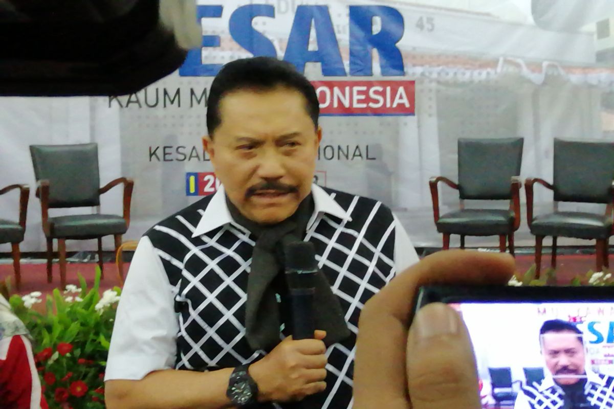 Hendropriyono sebut kekuatan massa pendukung Prabowo-Sandi sudah "ompong"