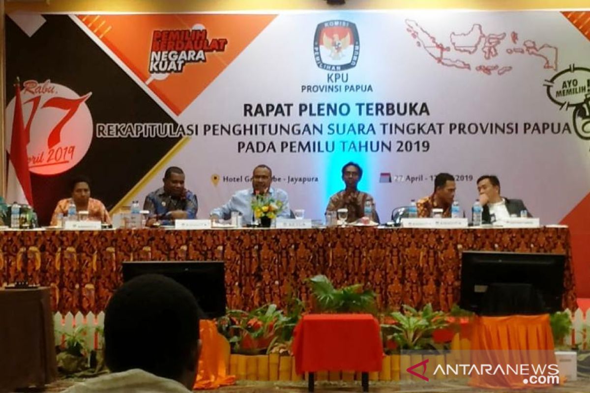 KPU Papua gelar rapat pleno rekapitulasi suara tingkat provinsi