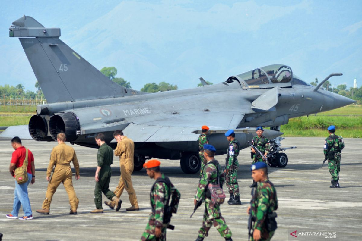 Dua pesawat tempur Prancis  jenis Rafale tinggalkan Aceh