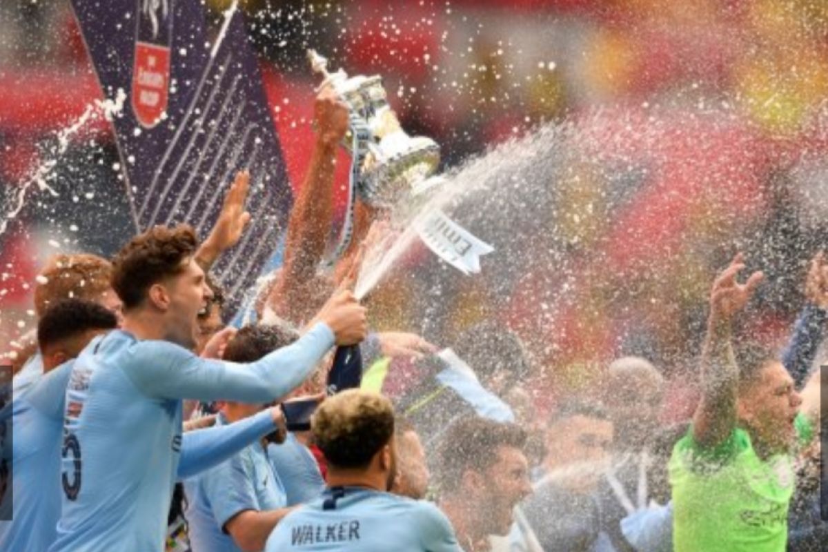 Manchester City juara Piala FA usai hancurkan Watford 6-0