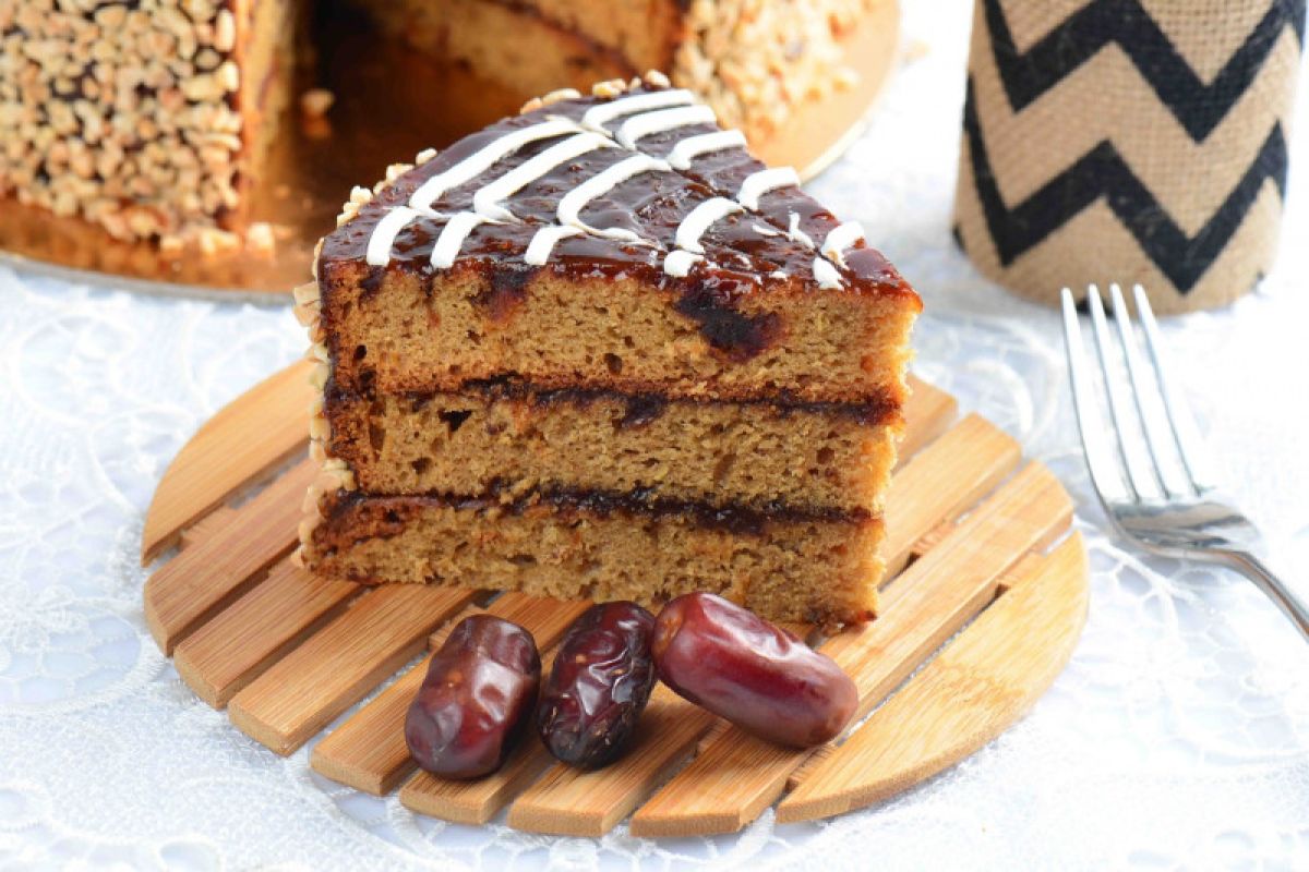 Resep Ramadhan, cake kurma santapan takjil saat berbuka puasa