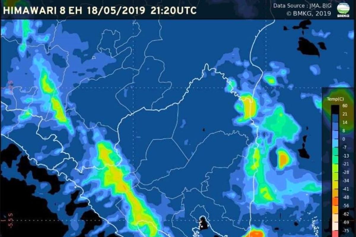 BMKG : Lampung berawan hingga hujan lokal Minggu-Senin pagi