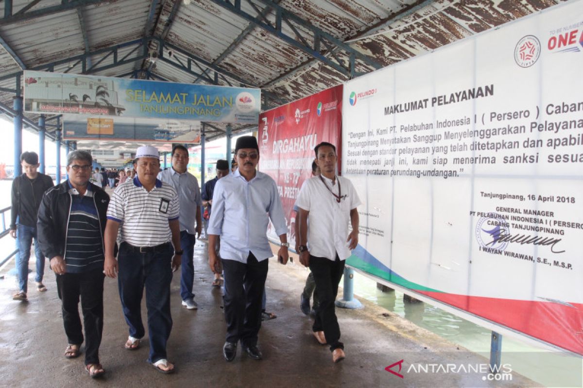 Gubernur tagih janji Pelindo perbaiki parkir Sri Bintan Pura
