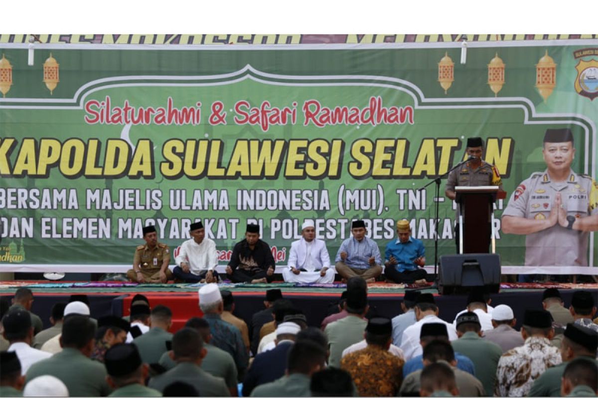 Iqbal Suhaeb buka puasa bersama Kapolda Sulsel