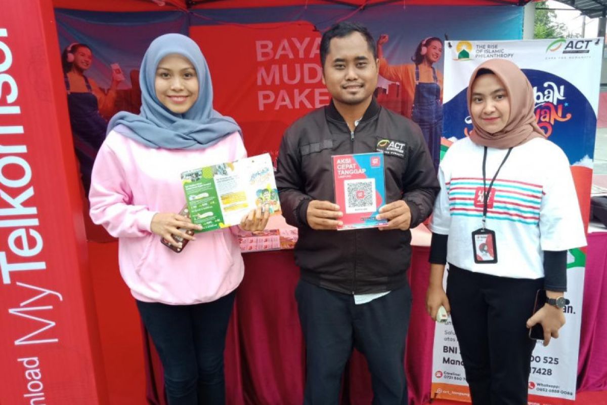 ACT Lampung tampilkan booth pada Food Festival Link Aja Telkomsel