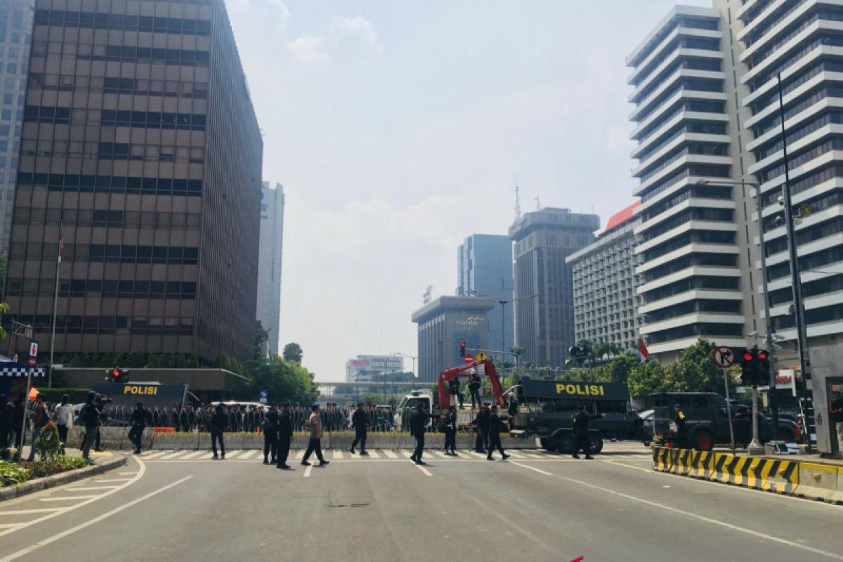 Pascapengumuman rekapitulasi nasional, Bawaslu RI dijaga ketat aparat gabungan