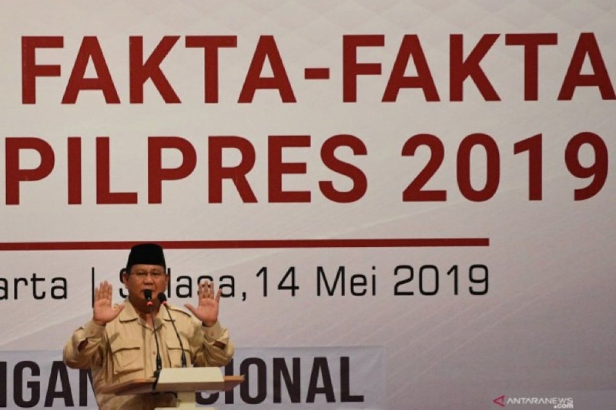 Imbauan Prabowo pada para pendukungnya