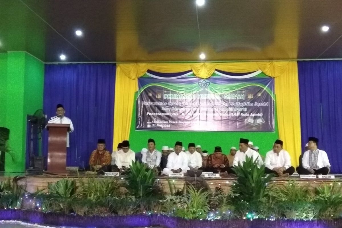 Peringati Nuzulul Qur'an, Rektor UIN Jambi serukan kedamaian