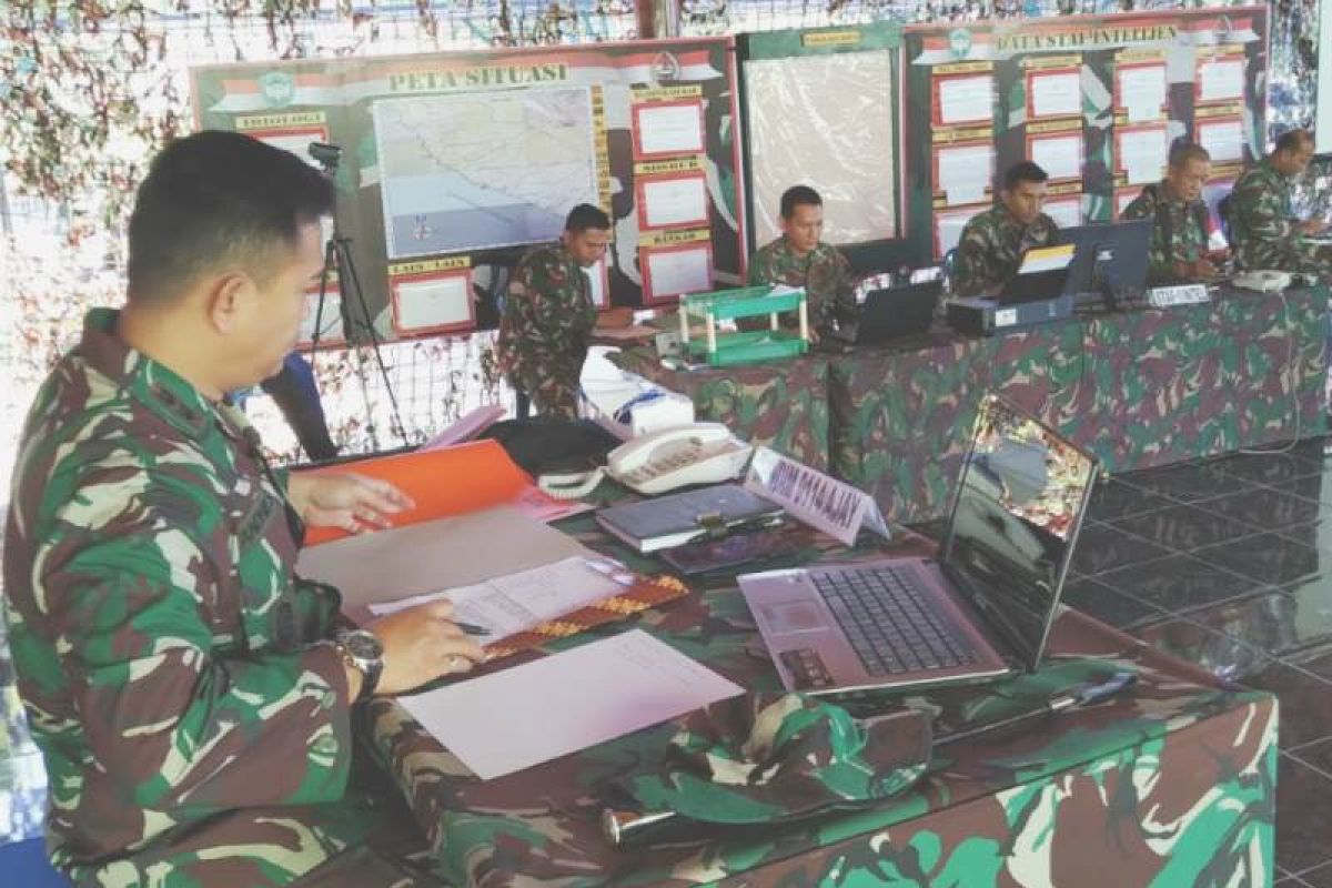 Kodim 0114 Aceh Jaya gelar latihan penanggulangan bencana alam