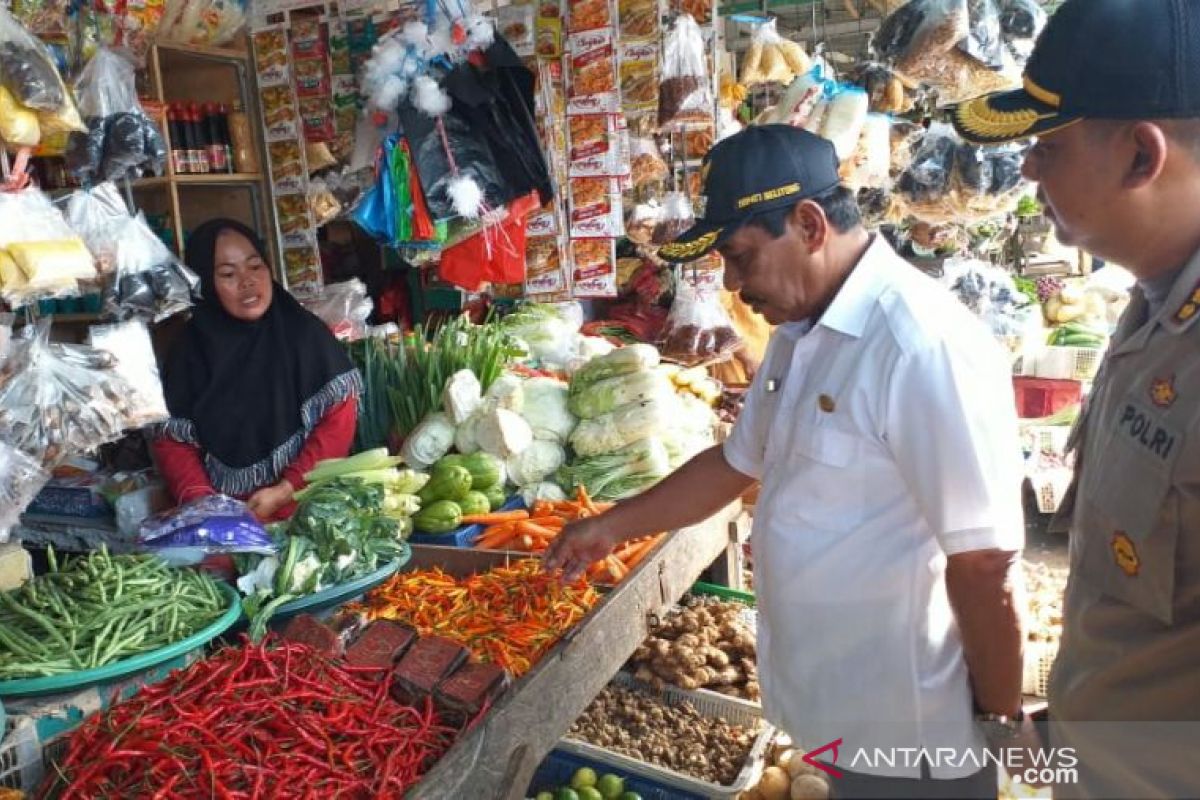 Forkopimda Belitung sidak ketersediaan-harga bahan pokok