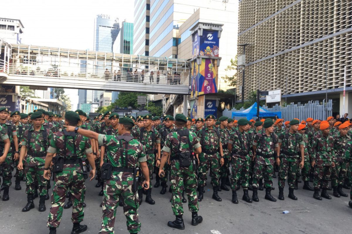 TNI tempatkan 300 personel ke Gedung Bawaslu RI