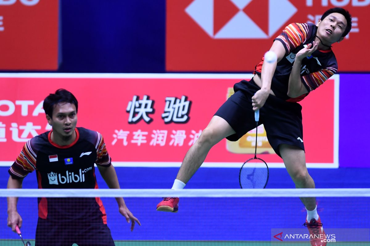 Hendra/Ahsan terhenti di perempat final Australia Open oleh pasangan Korsel