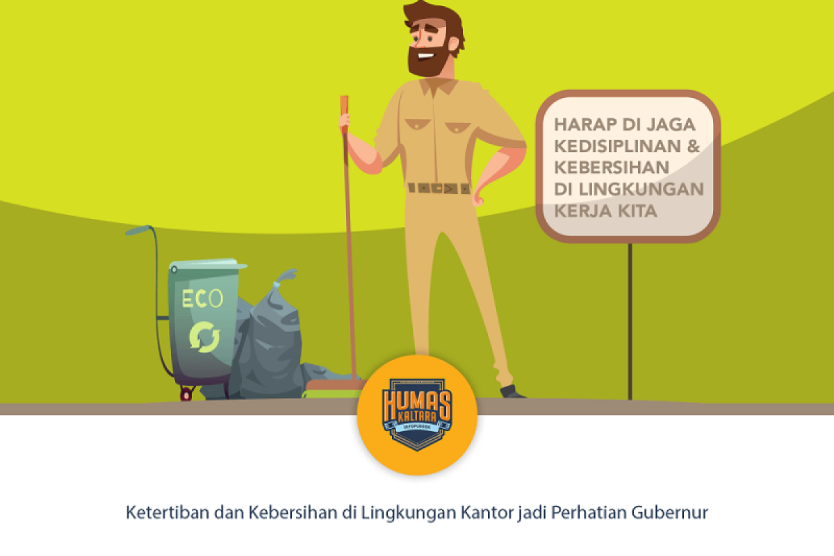 Ketertiban dan Kebersihan di Lingkungan Kantor jadi Perhatian Gubernur