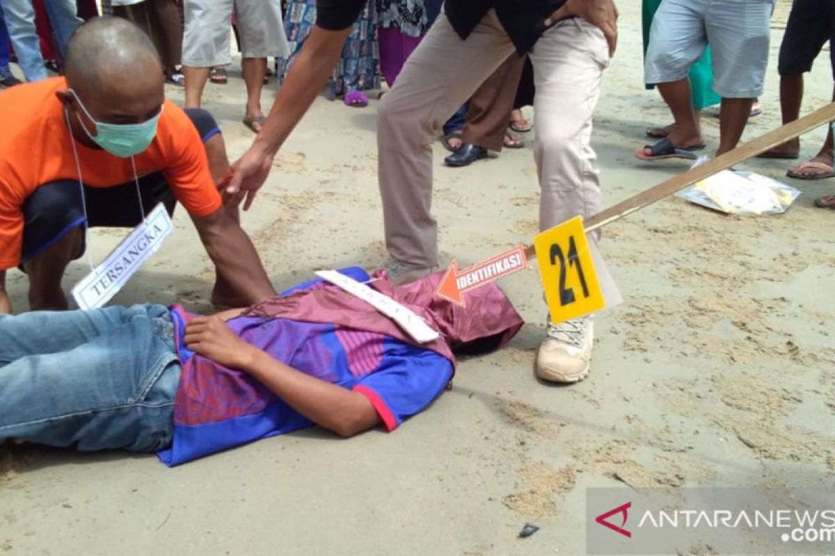 Polres Bangka Tengah lakukan rekonstruksi kasus pembunuhan