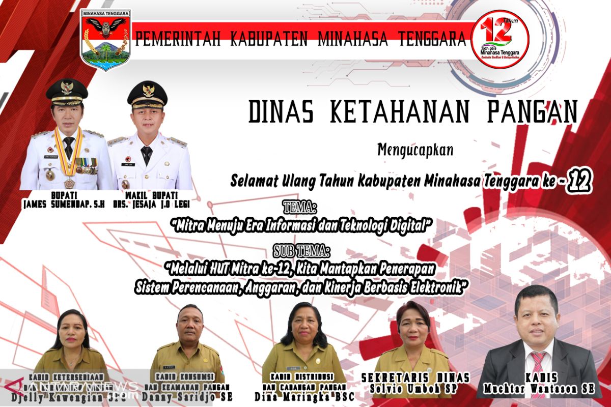 Dinas Ketahanan Pangan HUT Mitra ke-12