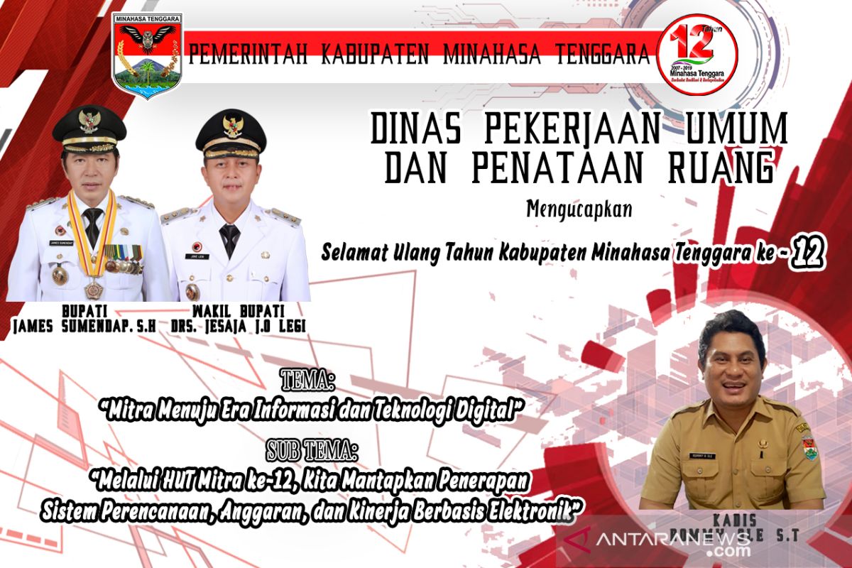 Dinas Pekerjaan Umum dan Penataan Ruang HUT Mitra ke-12