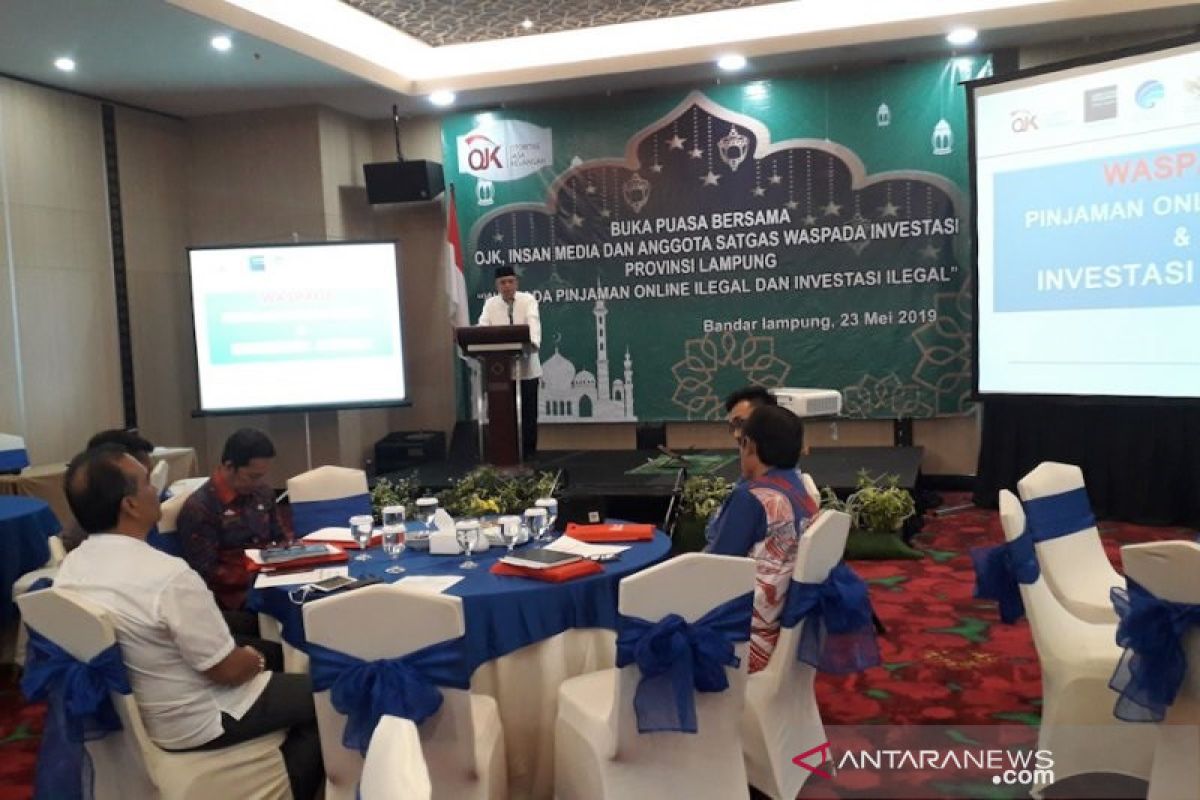 OJK Lampung minta masyarakat waspadai pinjaman daring ilegal
