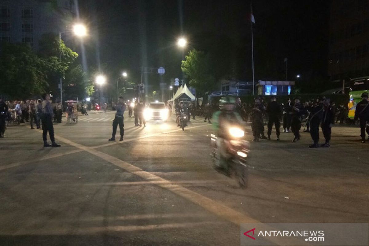 Polisi buka Jalan Wahid Hasyim, Thamrin-Bundaran HI masih ditutup