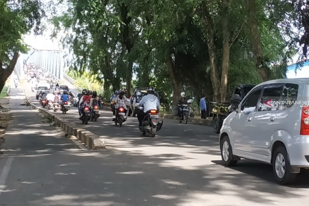 Arus lalu lintas kendaraan di Pontianak kembali normal